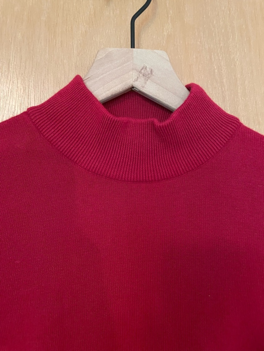 Vintage Orvis Cotton & Cashmere Red Turtleneck Sweater Size M/L - Picture 2 of 5